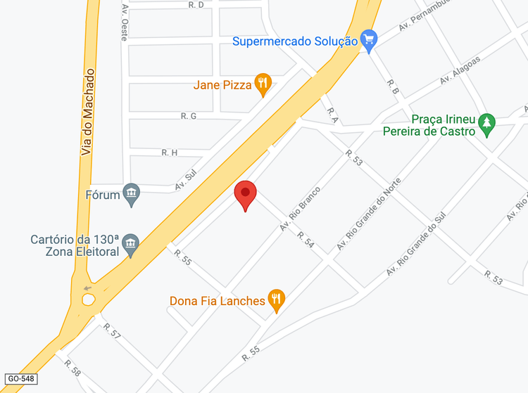 Mapa do local
